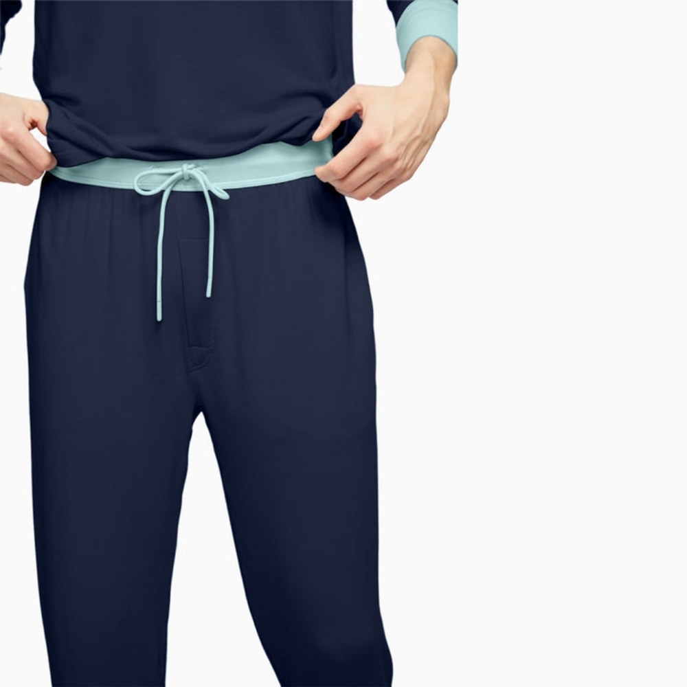 Jambys Breathable No-Sweat Sweatpant Joggers Navy/Mint Like New Tall — image 2 of 8